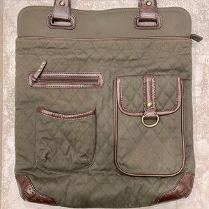 Vera Bradley hunter green tote